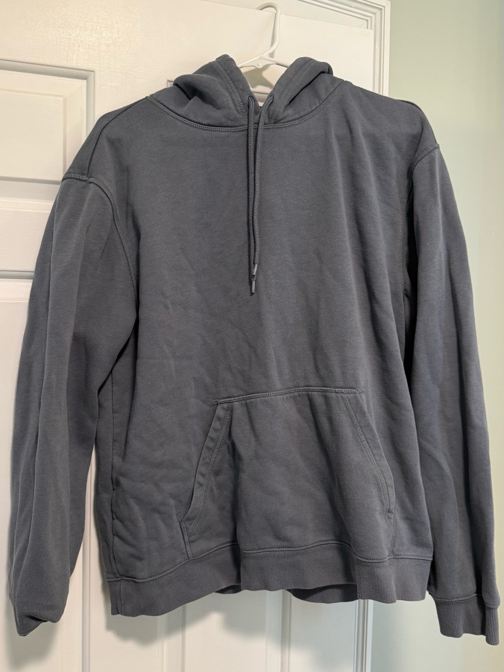 H&M Unisex Charcoal Gray Hooded Sweatshirt
